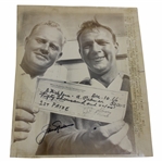 Jack Nicklaus Signed 1966 PGA Team Championship Photo JSA ALOA