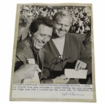 Jack Nicklaus Signed 1969 Andy Williams San Diego Open Invitational Photo JSA ALOA