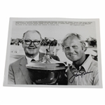Jack Nicklaus Signed 1970 Byron Nelson Golf Classic with Byron Photo JSA ALOA