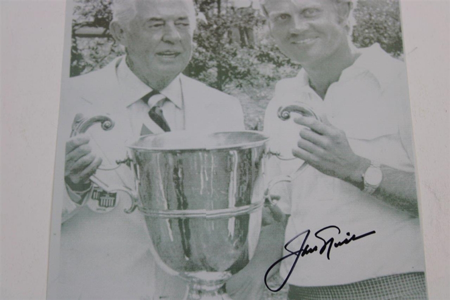 Jack Nicklaus Signed 1972 Liggett & Myers US Match Play Pinehurst Photo JSA ALOA
