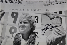 Jack Nicklaus Signed 1974 Hawaiian Open Championship Photo JSA ALOA