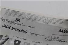 Jack Nicklaus Signed 1974 Hawaiian Open Championship Photo JSA ALOA