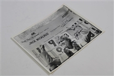 Jack Nicklaus Signed 1974 Hawaiian Open Championship Photo JSA ALOA
