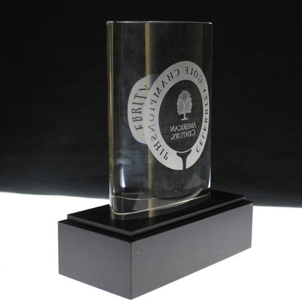 2001 American Century Championship Winner’s Trophy Won by Dan Quinn