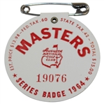 1964 Masters Tournament SERIES Badge #19076