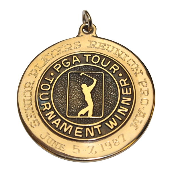 Champion Chi-Chi Rodriguezs 1987 Senior Players Reunion Pro-Am 10k Gold Winners Medal