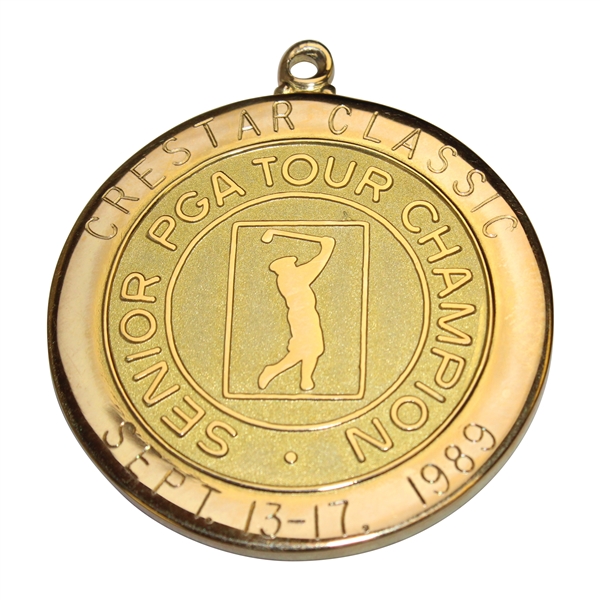 Champion Chi-Chi Rodriguezs 1989 Crestar Classic 10k Gold Winners Medal