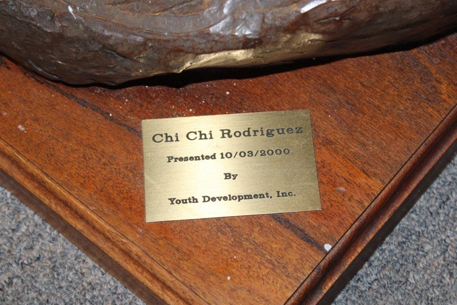 Large Heavy Bronze Chi-Chi Rodriguez Statue by Artist R. Reruria