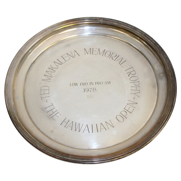 Chi Chi Rodriguezs 1978 Hawaiian Open Ted Makalena Memorial Trophy Plate - Pro-Am Low Pro