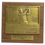 Chi Chi Rodriguezs 1989 The Bob Jones Award Plaque Presented by the USGA