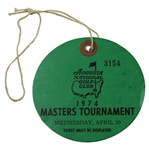 1974 Masters Wednesday Ticket #3154 with Original String
