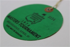 1974 Masters Wednesday Ticket #3154 with Original String