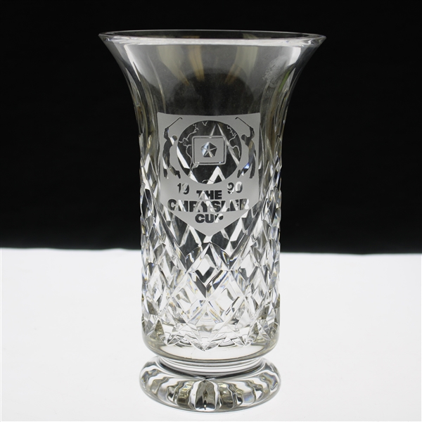 Chi Chi Rodriguez's 1990 The Chrysler Cup Glass Trophy Vase