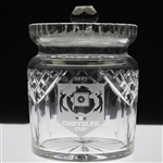 Chi Chi Rodriguezs 1987 The Chrysler Cup Glass Trophy Jar with Removable Lid