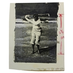 Bobby Jones Original Photo by Alex Morrison with Notes Take Out Ball and Make
