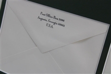 Pair of 2006 Masters Tournament Invitations with Envelope - Participate & Presence - Framed