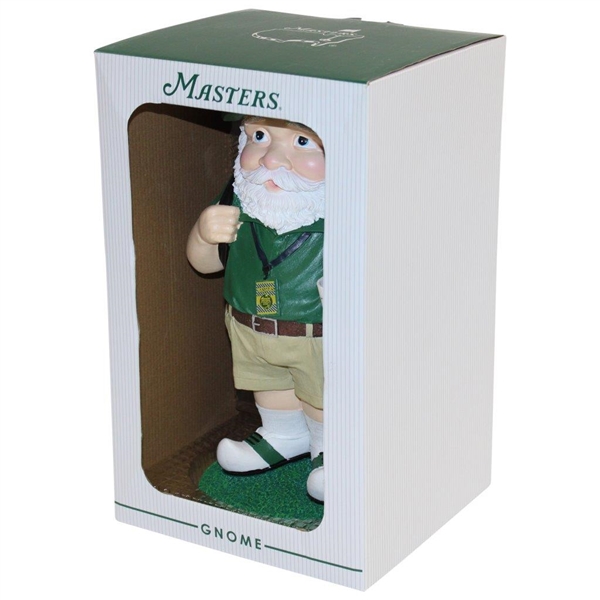 2019 Masters Tournament Ltd Ed Green & White Golfer Gnome in Original Box