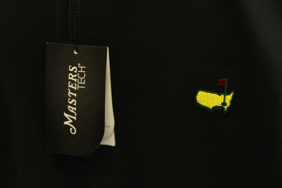 Masters Tournament Tech Black Half-Zip L/S Windjacket - Unworn with Tags - Size XL