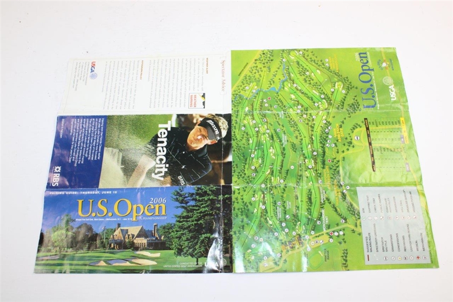 Variety of Winged Foot Golf Club Major Championship Items - Tickets, Guides, Pins & more