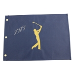 Brooks Koepka Signed The PLAYERS Championship Navy Blue Canvas Flag JSA ALOA