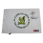 Matthew Fitzpatrick Signed 2022 U.S. Open Flag w/Father’s Day Pin - Big Signature! JSA ALOA