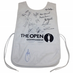 Seventeen (17) Champs Signed Replica The Open Championship Caddy Bib JSA ALOA