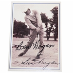 Ben Hogan Signed Ben Hogan Career Highlights Golf Card JSA ALOA