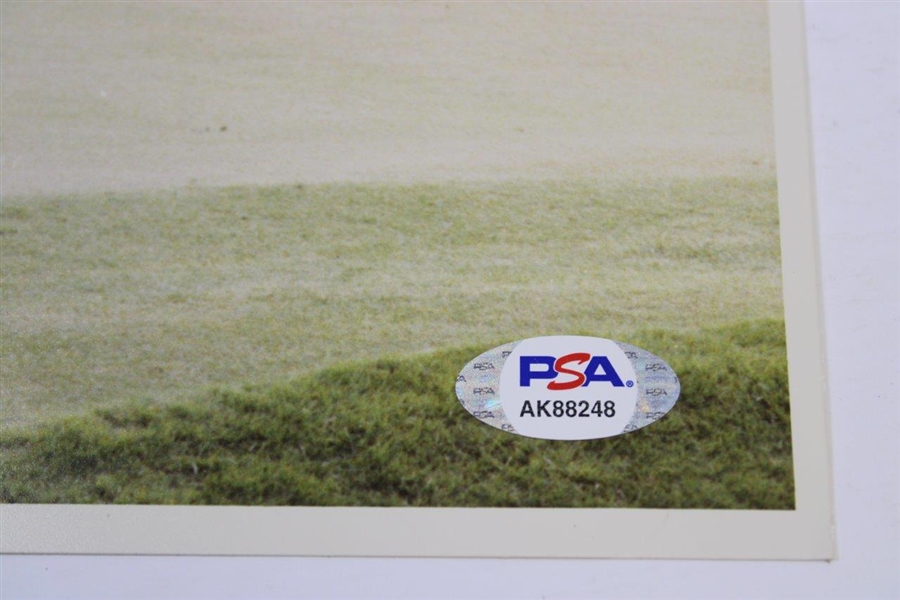 Charlie Sifford Signed Putting Photo with Cigar in Mouth PSA/DNA #AK88248