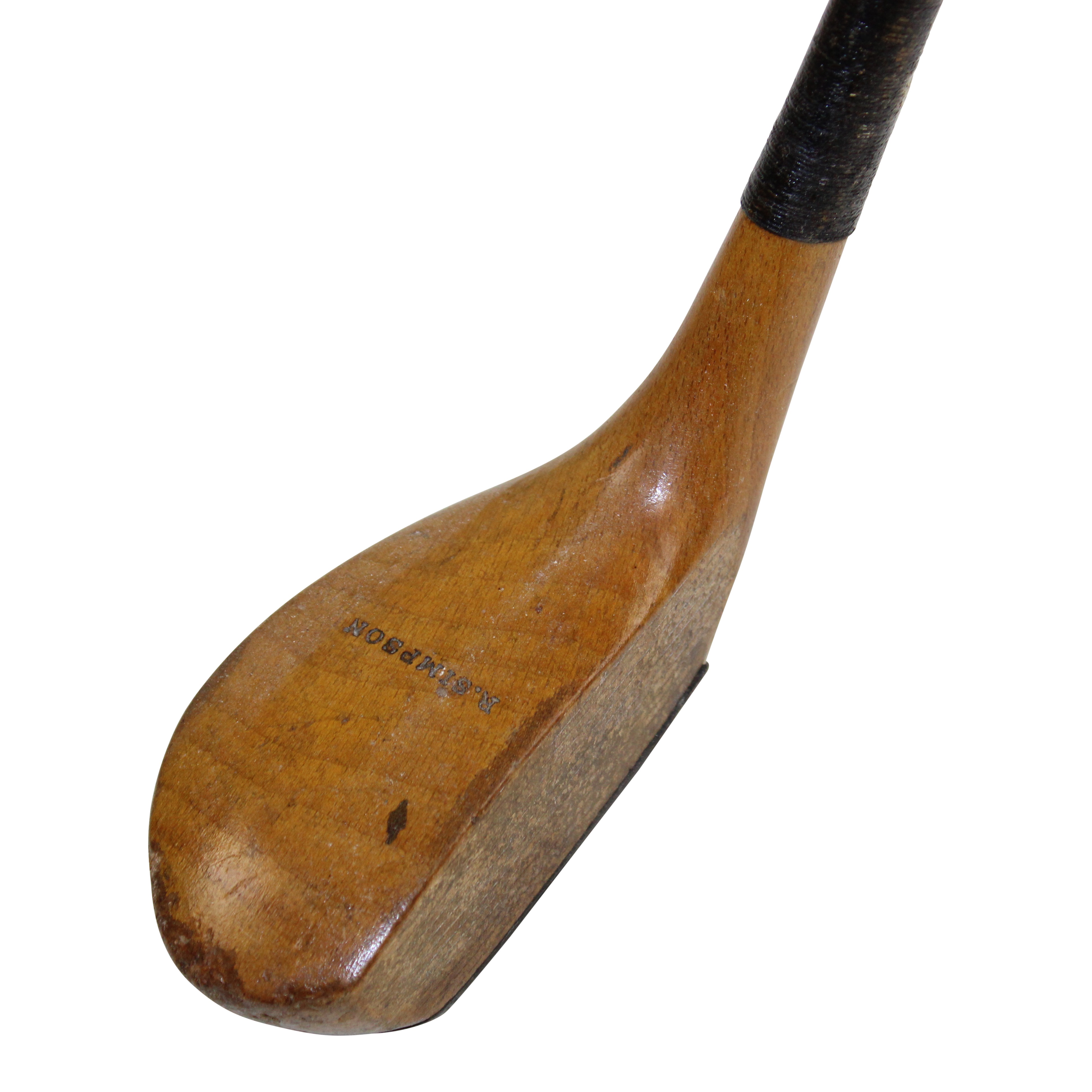 Scare Head Lot Detail - c. 1910 Robert Simpson Scare Head Blond Driver with Shaft ...