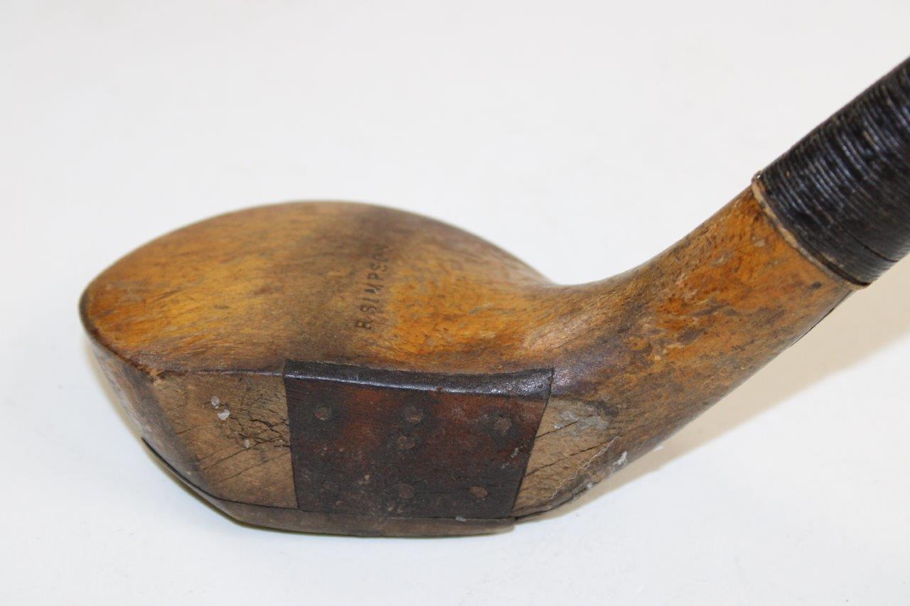 Scare Head Lot Detail - c. 1895 Robert Simpson Scare Head Bulger Driver with Shaft ...