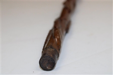 c. 1900 Decorative Wooden Cane Carved & Used by Robert Simpson
