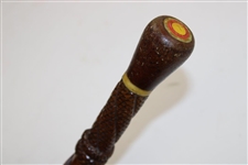 c. 1900 Decorative Wooden Cane Carved & Used by Robert Simpson