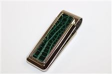 2007 Augusta National GC Masters Tournament Gift - Alligator Skin Money Clip in Box with Card