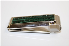 2007 Augusta National GC Masters Tournament Gift - Alligator Skin Money Clip in Box with Card