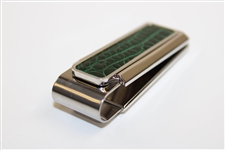2007 Augusta National GC Masters Tournament Gift - Alligator Skin Money Clip in Box with Card