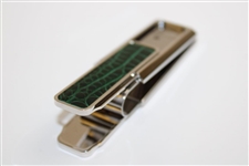 2007 Augusta National GC Masters Tournament Gift - Alligator Skin Money Clip in Box with Card