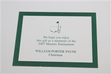 2007 Augusta National GC Masters Tournament Gift - Alligator Skin Money Clip in Box with Card