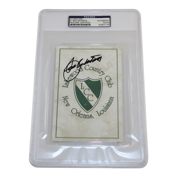 Seve Ballesteros Signed Lakewood Country Club Scorecard - Site of 85 New Orleans Open Win PSA/DNA #83957778