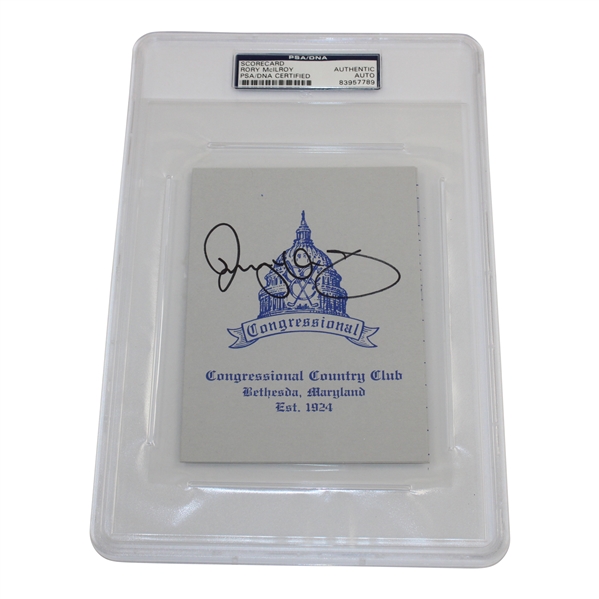 Rory McIlroy Signed Congressional Country Club Scorecard PSA/DNA #83957789