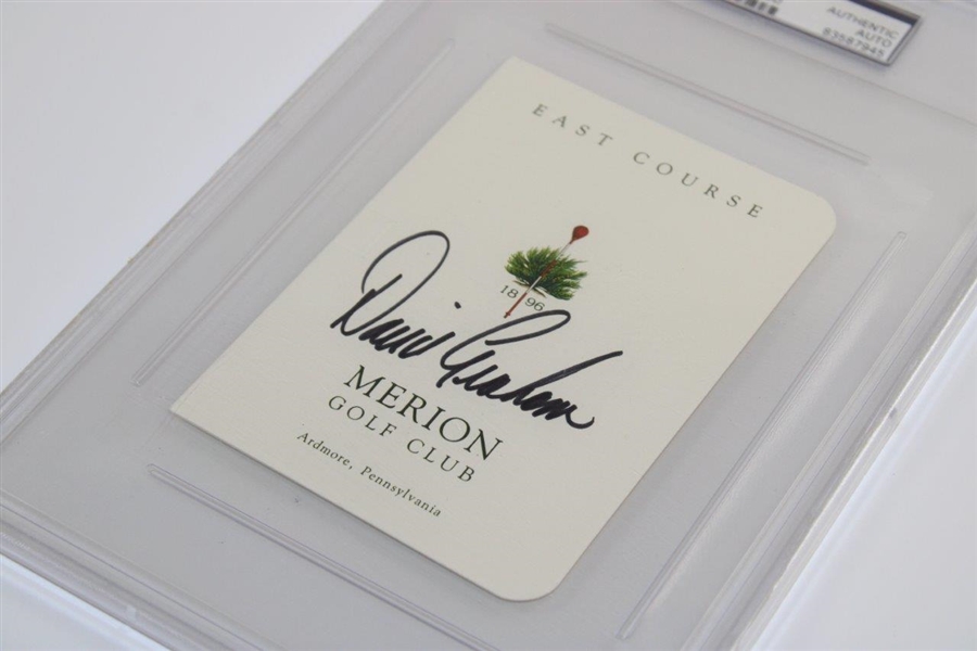 David Graham Signed Merion Golf Club Scorecard PSA/DNA #83587945