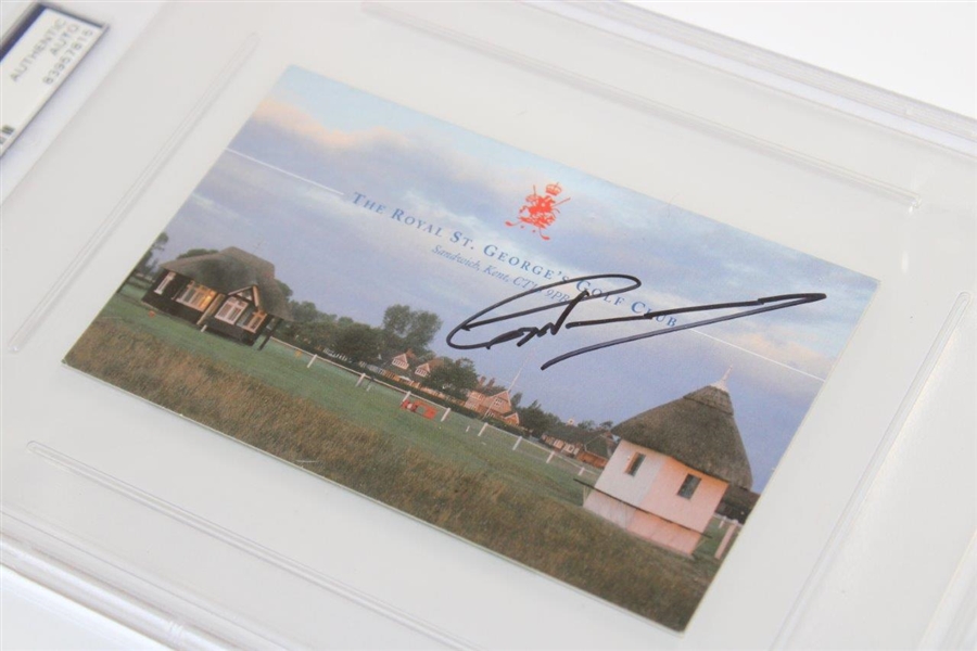 Greg Norman Signed Royal St. George's Golf Club Scorecard PSA/DNA #83957815