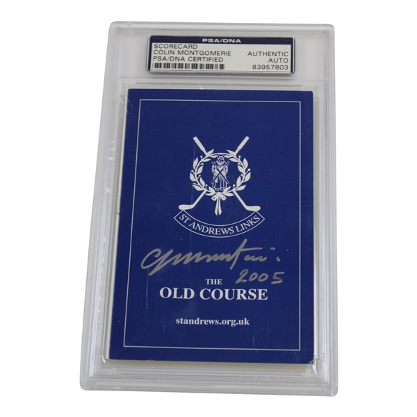 Colin Montgomerie Signed St. Andrews Links Scorecard PSA/DNA #83957803