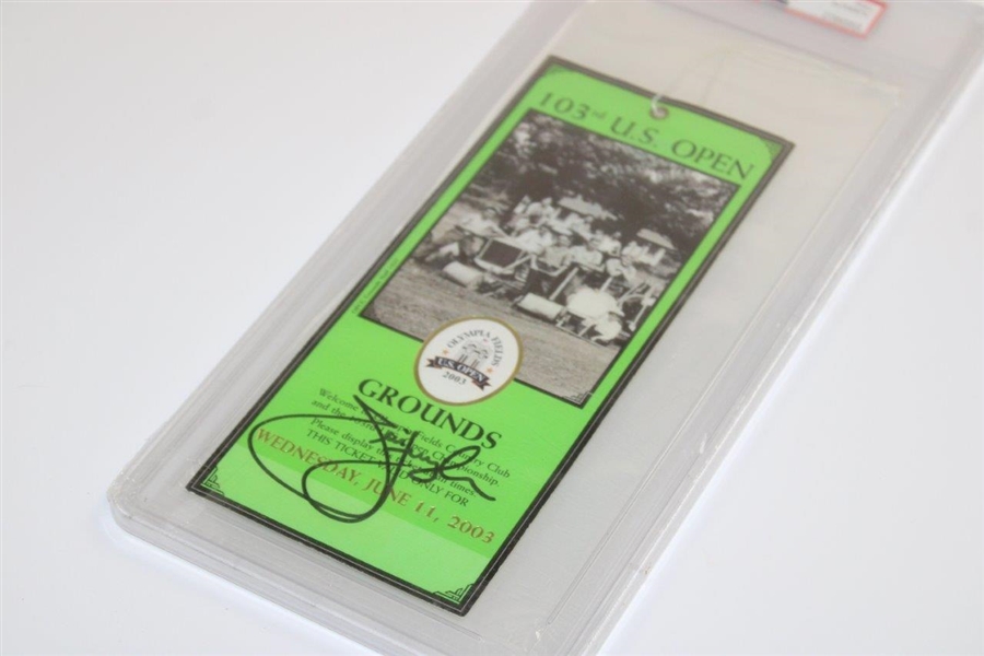 Jim Furyk Signed 2003 U.S Open At Olympia Fields Ticket PSA/DNA #27350003