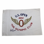 Webb Simpson Signed 2012 US Open at The Olympic Club Embroidered Flag PSA/DNA #U06635
