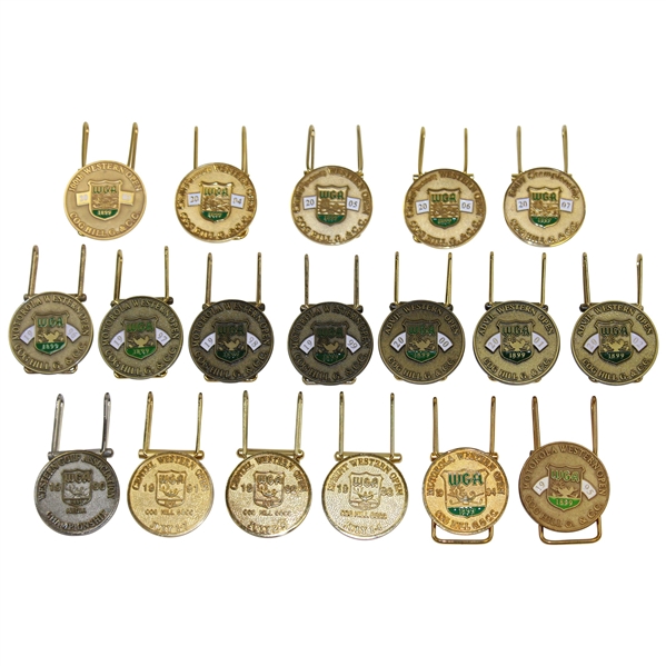 Run Of 18 Consecutive Years 1990-2007 Unused Money Clips From Western Opens