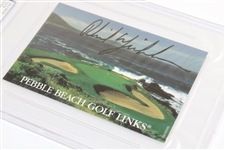 Phil Mickelson Signed Pebble Beach Scorecard PSA/DNA #83957791