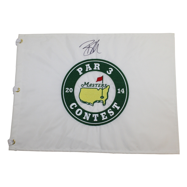 Ryan Moore Signed 2014 Masters Par Three Embroidered Flag JSA ALOA