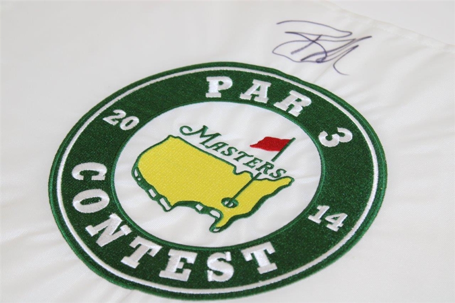 Ryan Moore Signed 2014 Masters Par Three Embroidered Flag JSA ALOA