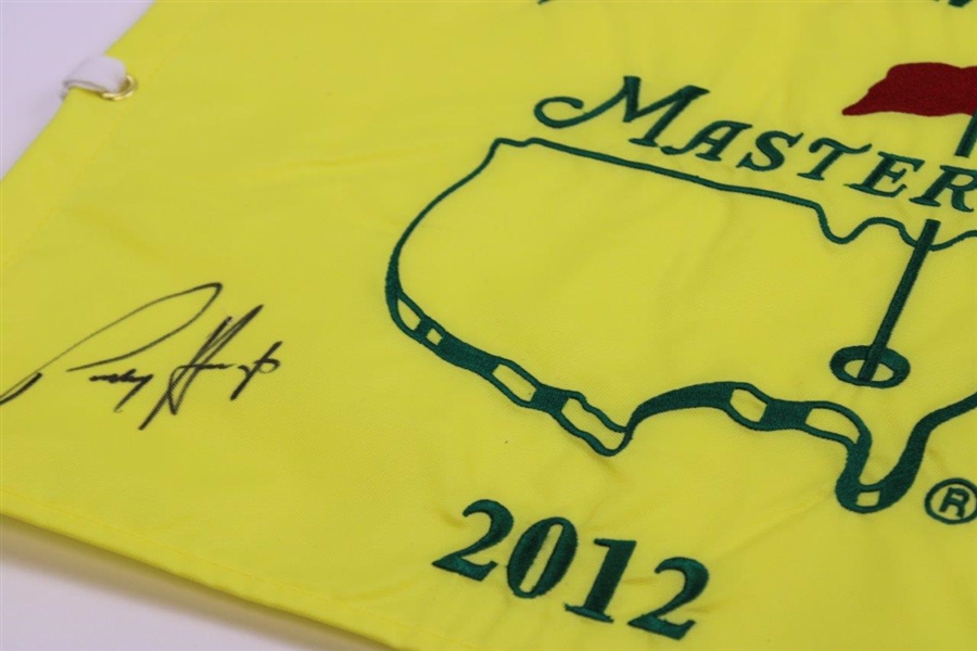 Padraig Harrington Signed 2012 Masters Par Three Embroidered Flag JSA ALOA