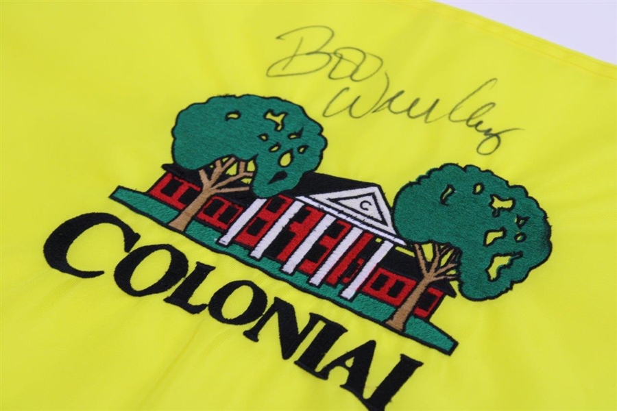 Boo Weekley Signed Colonial Embroidered Flag - 2013 Champion JSA #K03013